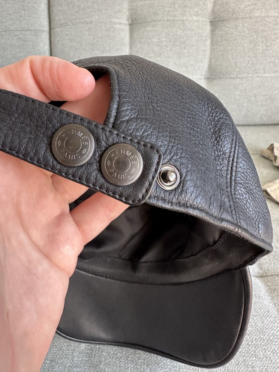 Hermès Hüte, Mützen & Caps: Hemes leather men’s cap – Neu (gemäss Beschreibung) aus Küssnacht am Rigi von hor_dpb7 5