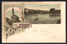 Litho Zürich, Limmatspitz und Unterstra