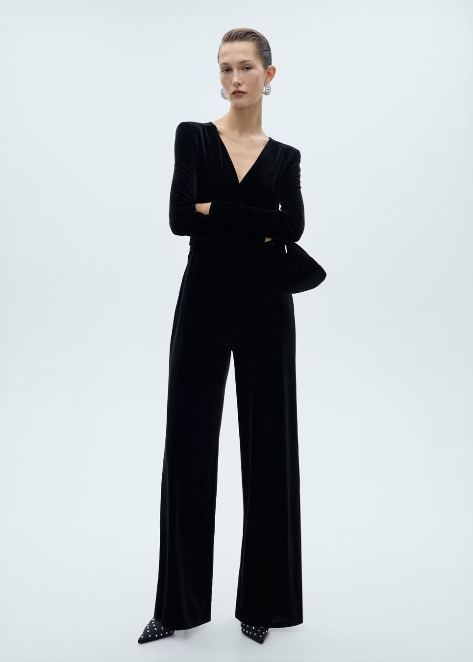 Mango Jumpsuits: Mango Jumpsuit black velvet – Neuf (Voir description) à Wilen b. Wollerau par kat_hw7k