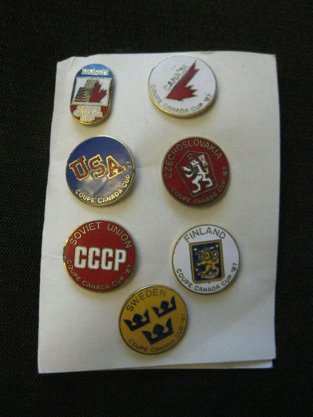 Broschen & Nadeln: 1987 Canada Cup Hockey Official Pin Set – Gebraucht aus Osogna von goodthingme