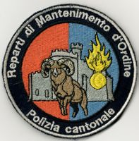Badge Polizia Cantonale Reparti di Mantenimento d'Ordine