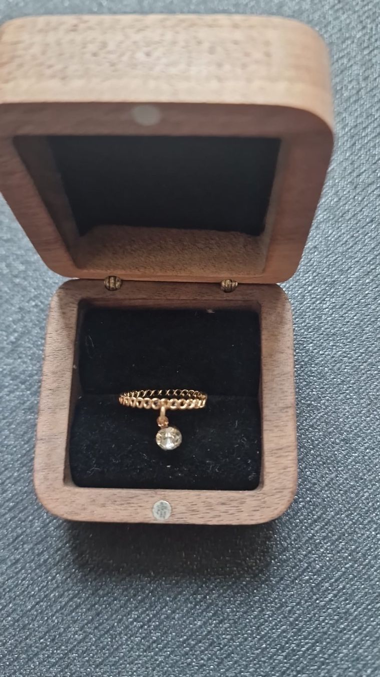 Anelli: Ring chromstahl, goldfarbend Grösse 53 – Nuovo (secondo la descrizione) da St.Gallen venduto da Dombidor