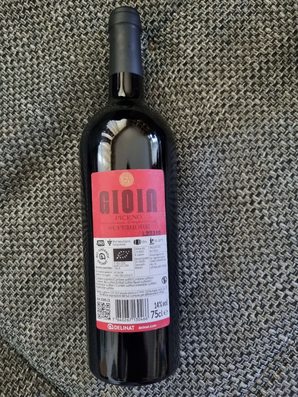Vino: Rotwein Gioia Piceno Superiore D.O.P.  – Nuovo e nell'imballaggio originale da Winterthur venduto da fab_xwh7 1