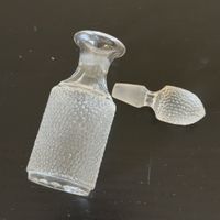 Antiker Parfumflakon aus Glas mit Stöpsel, Vintage!