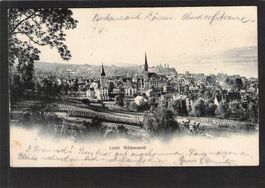 #Wädenswil ZH , gel. 1906 mit Stabstempel Wädenswil