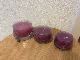 3 Duftkerzen versch. Größe