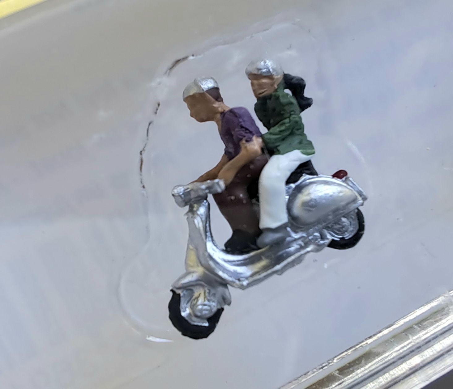 Noch Modellini di ferrovie:  NOCH Motorrollerfahrer Figuren Set Spur N – Nuovo e nell'imballaggio originale da Liestal venduto da Scrapmaus 1