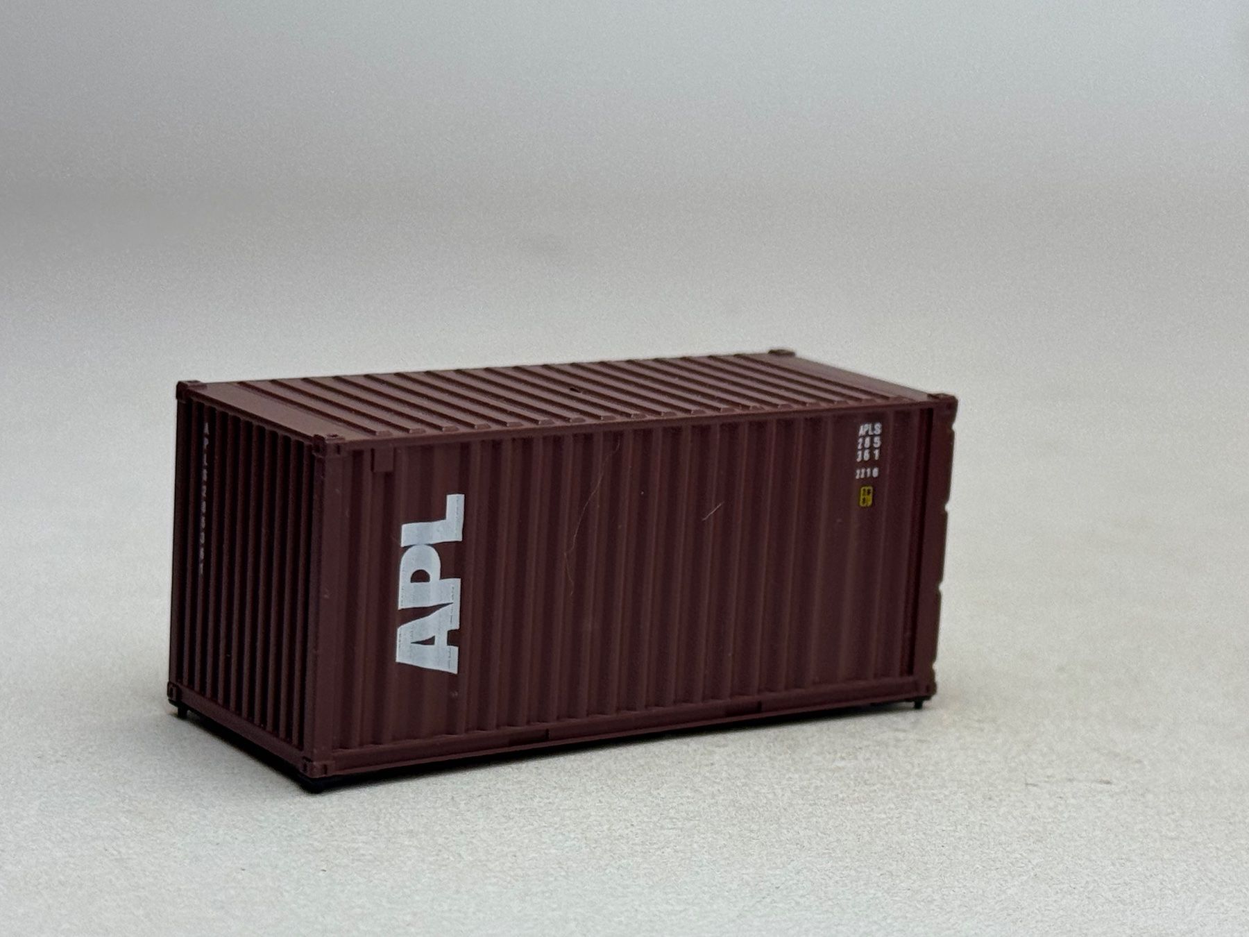 Modellini di ferrovie: EB- 20 Ft. Container APL braun – Usato da Elm venduto da Wikmtz