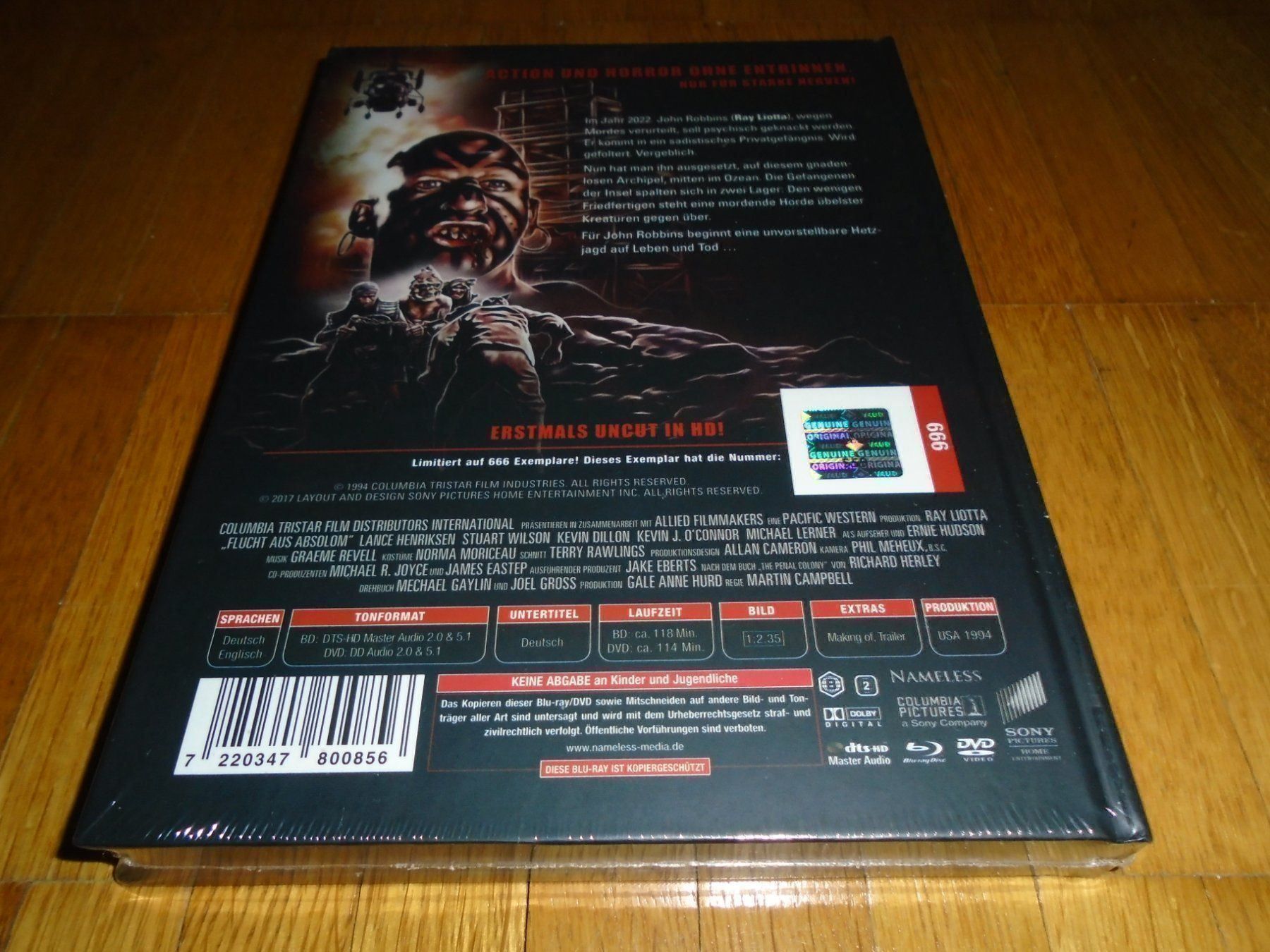 Tutti i DVDs: Flucht aus Absolom - MEDIABOOK - B - UNCUT – Nuovo e nell'imballaggio originale da Basel venduto da havsok 1