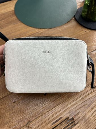 Ralph Lauren Ledertasche Schwarz/Weiss neuwertig