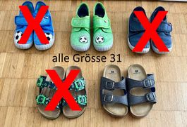 verschiedene Hausschuhe Grösse 31