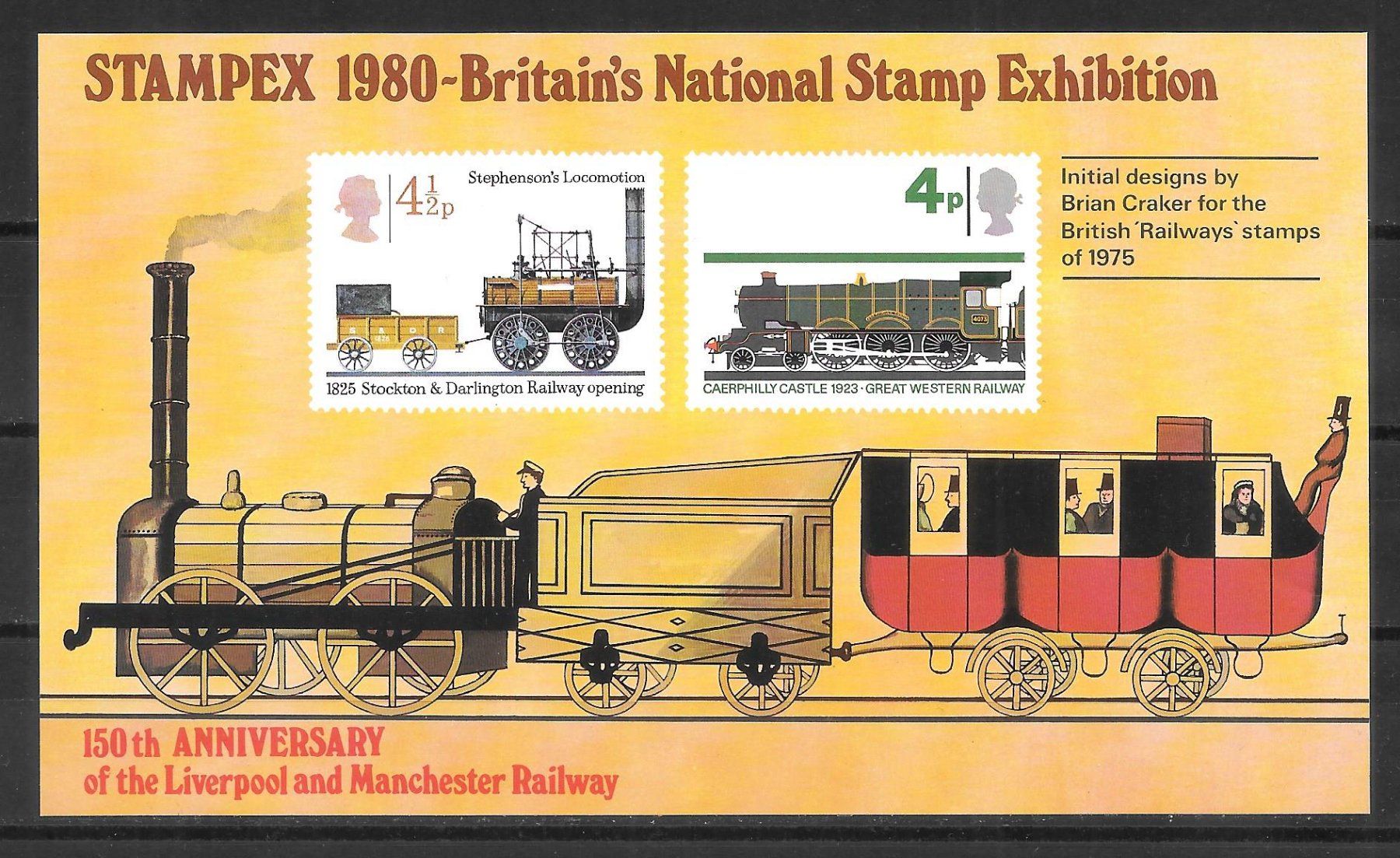Tutti i francobolli: Grossbritannien Block Eisenbahn ** 1980 – Nuovo (secondo la descrizione) da Olten venduto da clotaldi