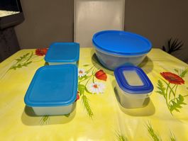 4 Aufbewahrungsboxen (Behälter, Tupperware, Kühlschrank)