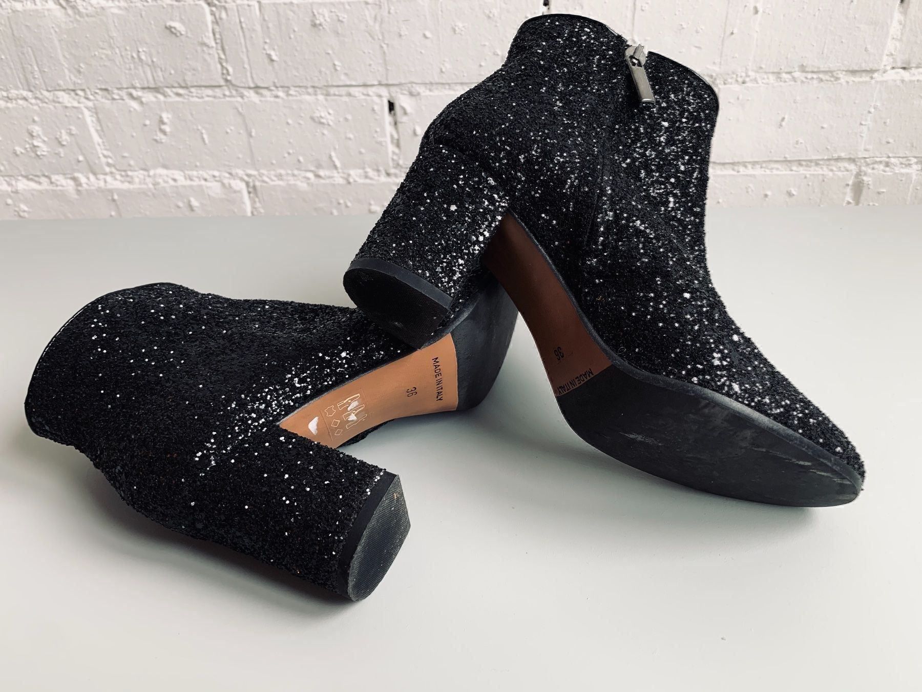 Bagatt Scarpe da donna: Schwarze Glitzer-Stiefelette von Bagatt / Gr. 36 – Usato da Bern venduto da Fraeuleinhonig 8