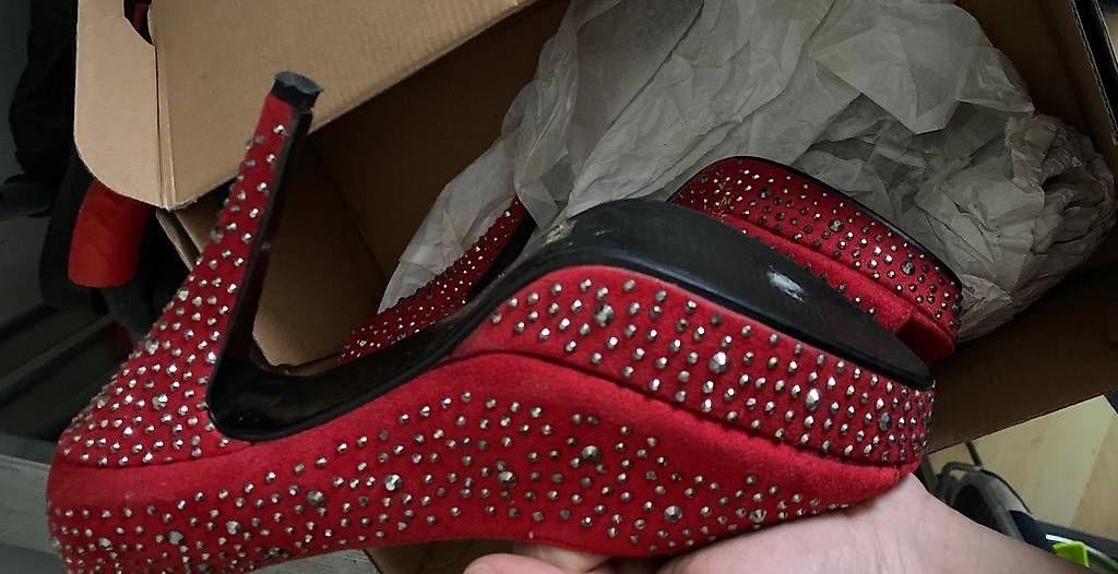 Scarpe da donna: Plateau Damen Schuhe Rot – Usato da Baden venduto da lul_d68m 2
