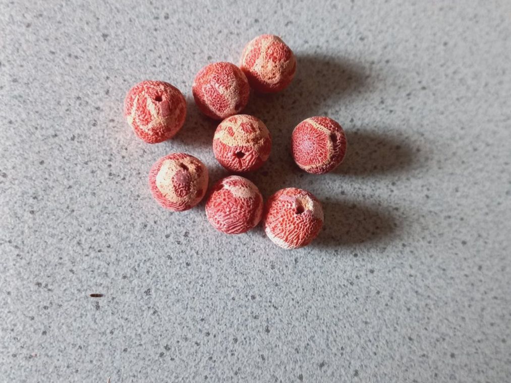 Edelsteine: 8 Stk. Korallen Steine, natur. – Neu und originalverpackt aus Winistorf von acreativ2 1