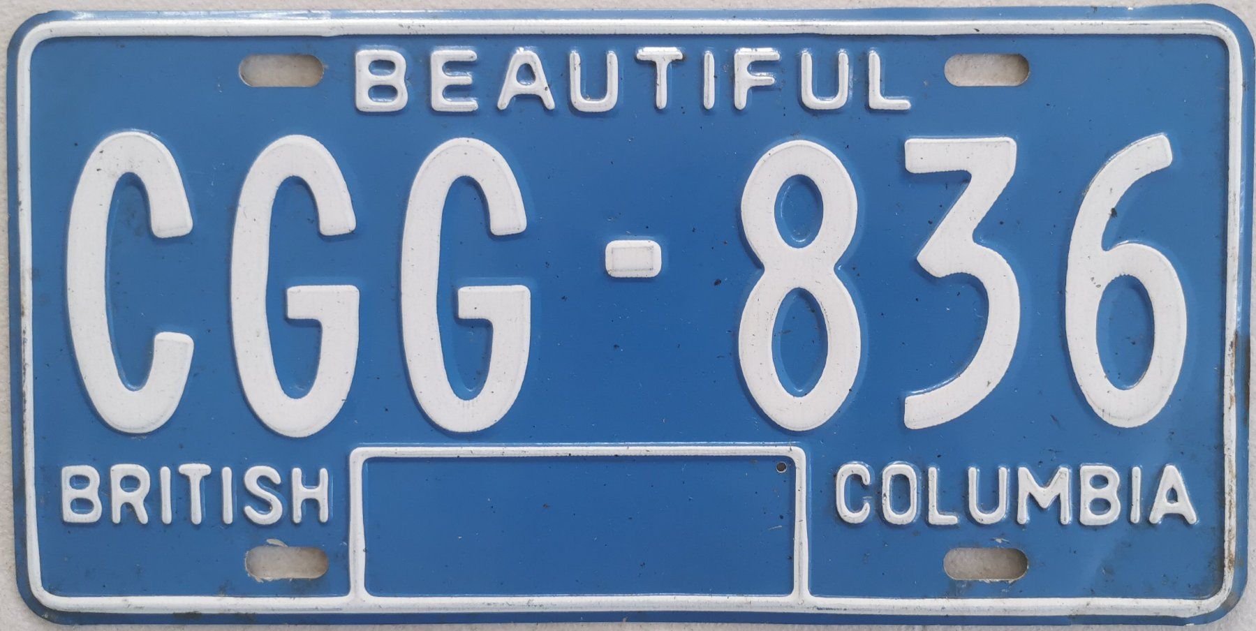 Insegne: Canada Licence Plate British Columbia – Usato da Tägerwilen venduto da Schildi05