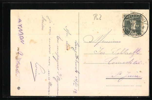 Cartoline postali: AK Langenbruck, Totalansicht, 1919 – Usato da Berlin venduto da bartko-reher 1