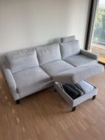 Sofa Corina Fix mit Hocker und Kopfstütze - neuwertig