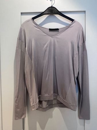 Langarmshirt aus Satinseide und Viskosejersey von FFC