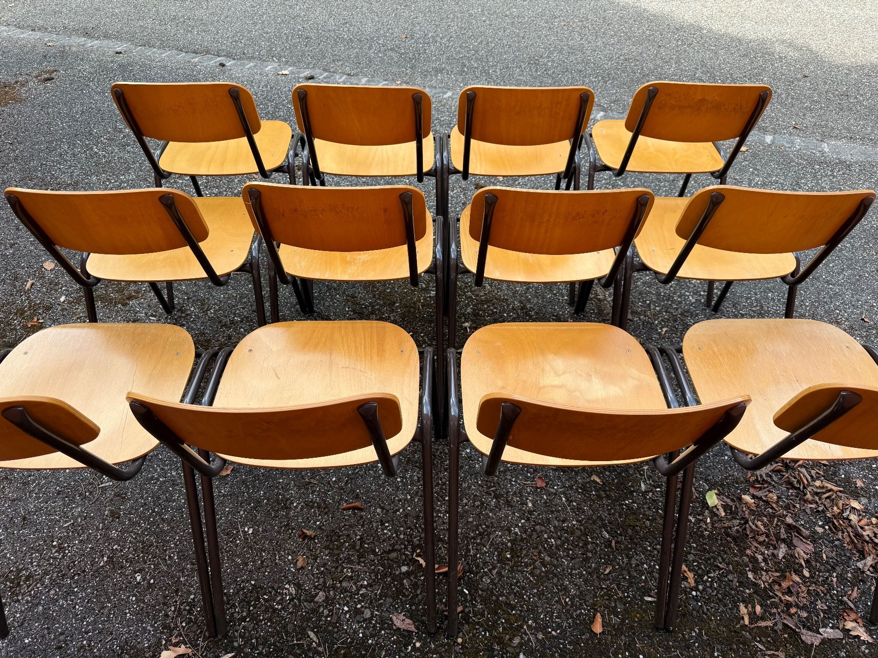 Sedie: 12 Schul- Atelierstühle, Stapelbar – Usato da Zwingen venduto da moje1 6
