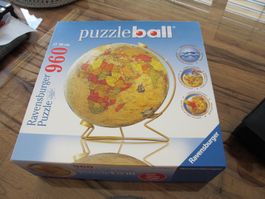 Ravensburger Puzzleball, Weltkugel, 960 Teile, neuwertig