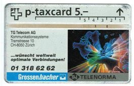 Taxcard 305L_30351 Grossenbacher Zürich 850 Ex