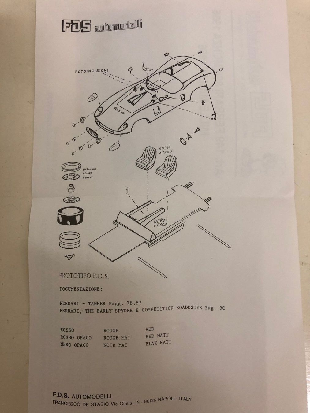 Ferrari Modellini d'auto: FDS-KIT Ferrari 1/43 – Nuovo (secondo la descrizione) da Muttenz venduto da Gucci2005 3