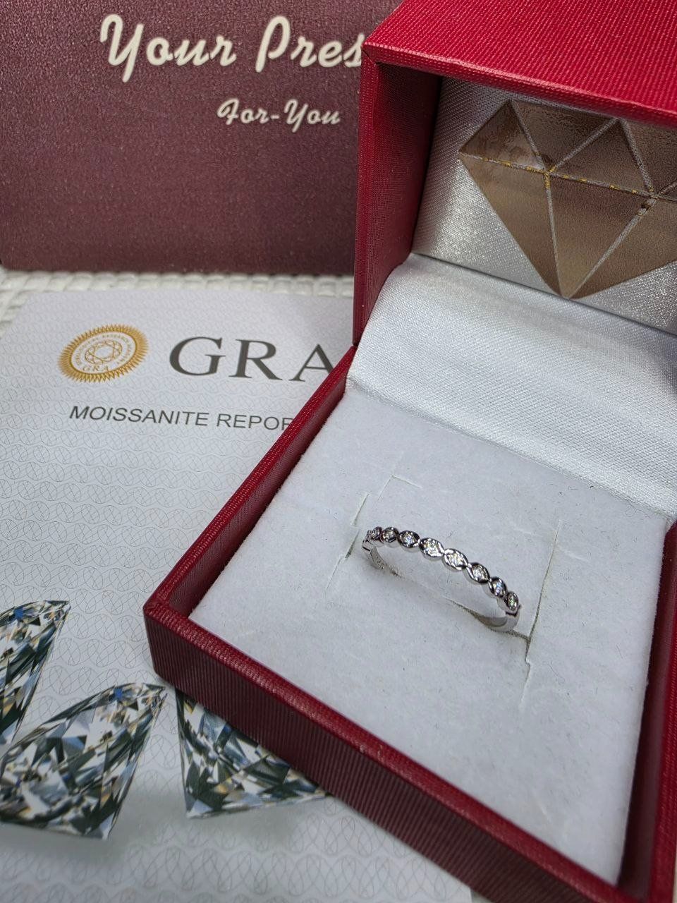 Ringe: Bague argent avec diamants de moissanite certifiés GRA – Neu und originalverpackt aus Reconvilier von Tsma67 7