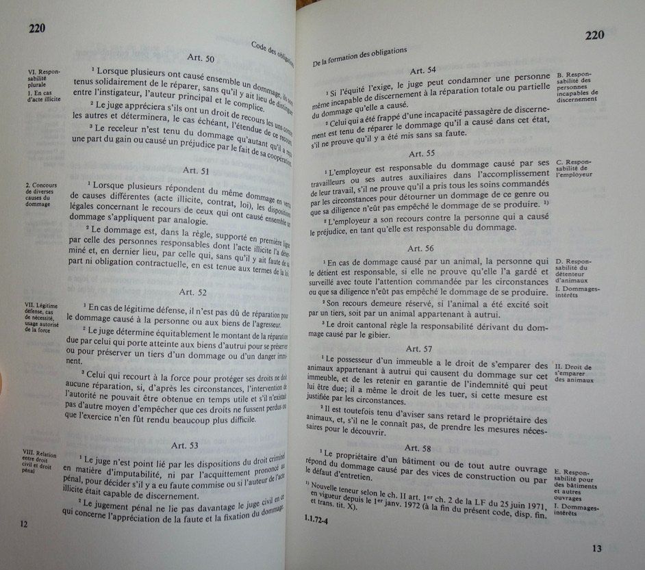 Libri: Code Civil Suisse et Code des Obligations – Nuovo (secondo la descrizione) da Châtelaine venduto da fil_7lqg 4