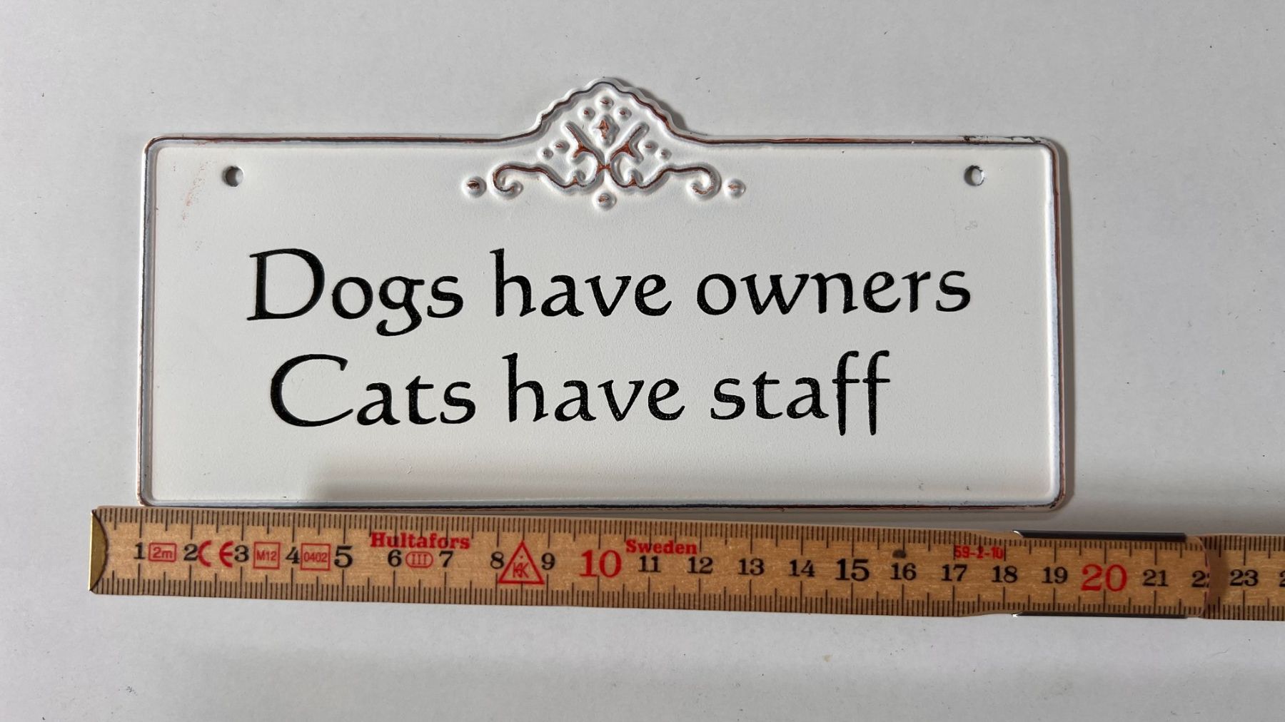 Schilder: Hund und Katze Schild - Lustiger Spruch für Tierfreunde! – Gebraucht aus Zeiningen von osm61 1