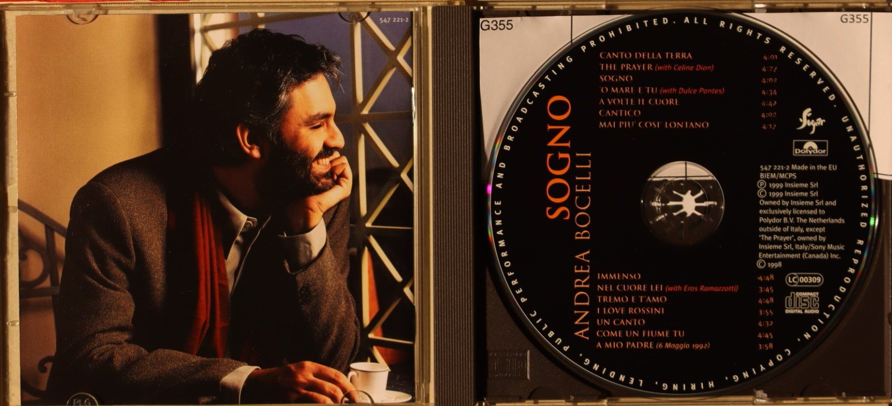 CDs: Andrea Bocelli – Sogno – D'occasion à Luzern par CONTENTI 1
