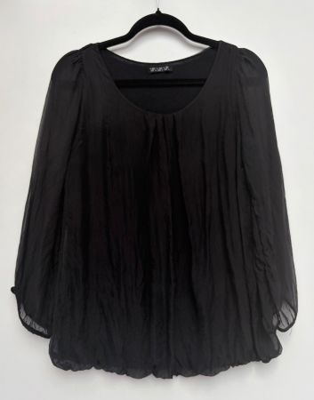 Made in Italy Bluse mit Seide Gr.M