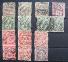 Ziffermarken schön gestempelt Lot 2