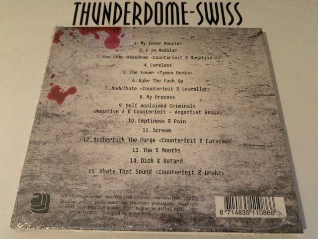 CD: Counterfeit CD Album RAR Thunderdome Hardcore Gabber Techno – Nuovo e nell'imballaggio originale da Mairengo venduto da Thunderdome-Freak 1