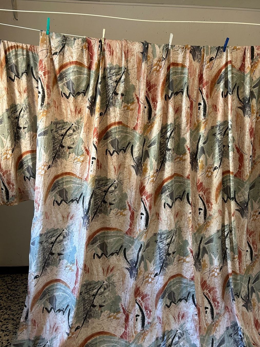 Tende: 2 Nachtvorhänge mit Muster  230x160 cm – Usato da Brunnen venduto da Nala2929 3