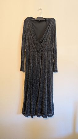 Kleid glitzer schwarz Grösse XL neuwertig