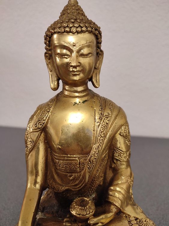 Schöner Sitzender Buddha Aus Bronze, Tibet/Nepal | Kaufen Auf Ricardo