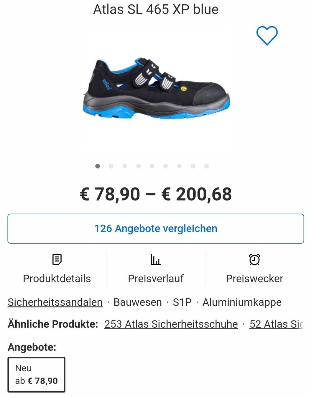 Scarpe da uomo: Sicherheitsschuhe ATLAS – Usato da Reinach ag venduto da Wildschwein_Braten