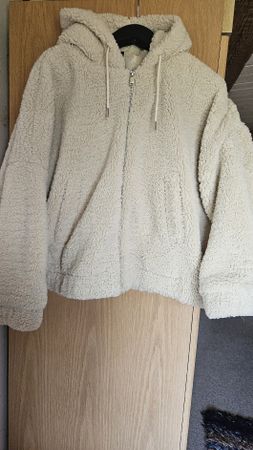 Teddyjacke in cream, Grösse 42 