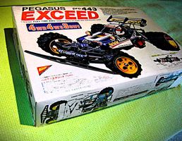 Seltener Nichimo Pegasus Exceed 4WD Buggy Bausatz von 1985