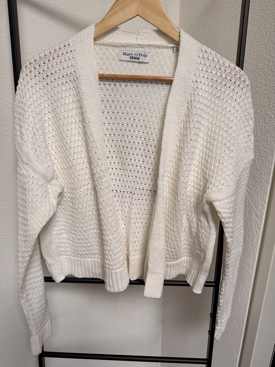 Marc O'Polo Giacche: Marc O'Polo Strickjacke Weiss Gr M – Usato da Winterthur venduto da hera05