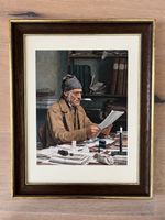 Albert Anker «Der Gemeindeschreiber» – Reproduktion gerahmt