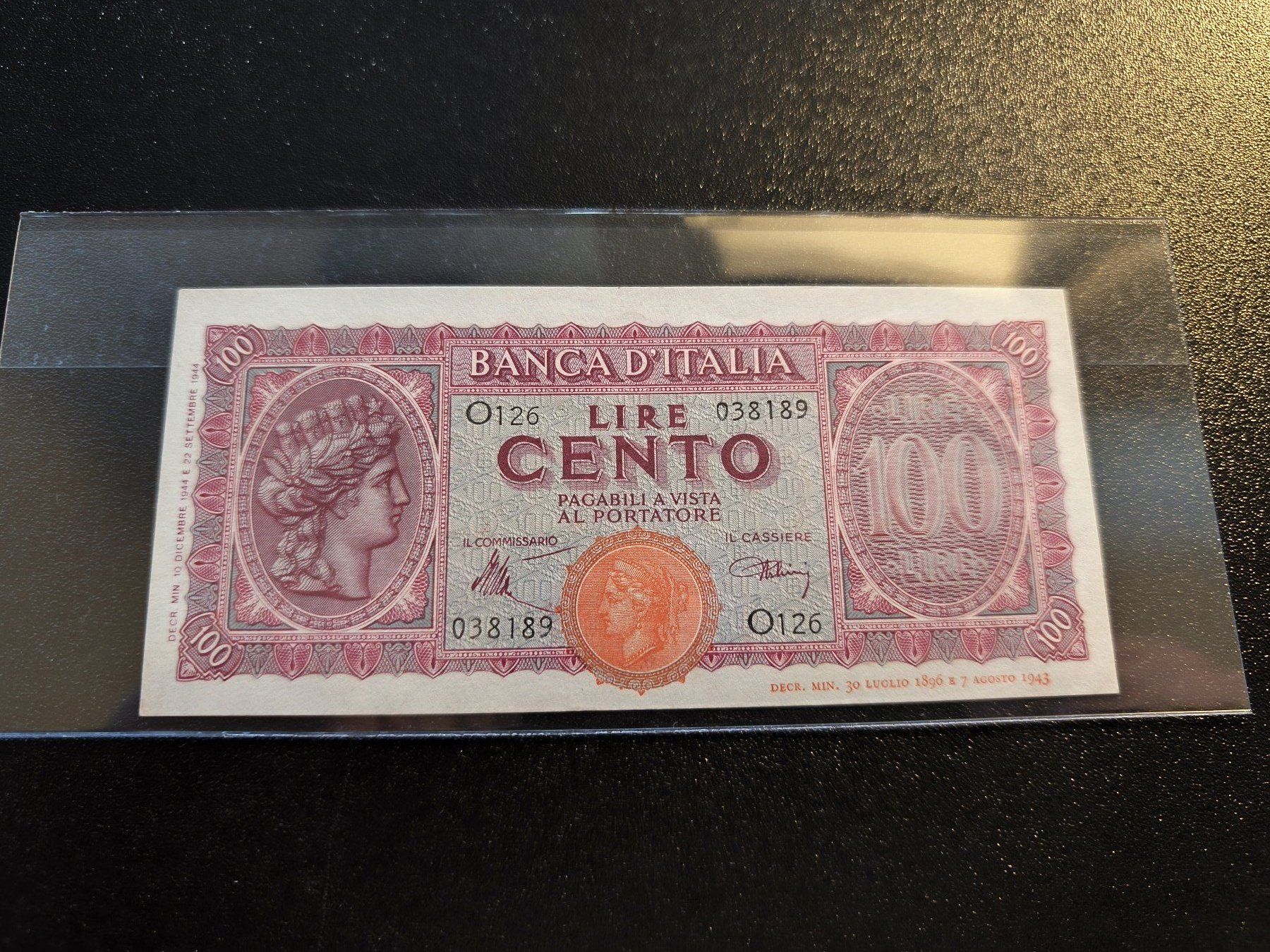 Banconote: Italia Banknote - 100 Lire – Usato da Mendrisio venduto da Dee-11
