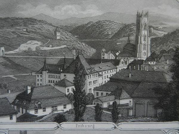 Stiche: Fribourg Souvenirblatt – Gebraucht aus Risch von Rischli15 2