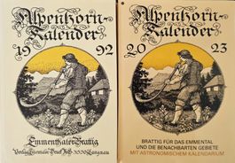 32 Ex. Emmentaler Brattig Alpenhorn Kalender 1992-2023