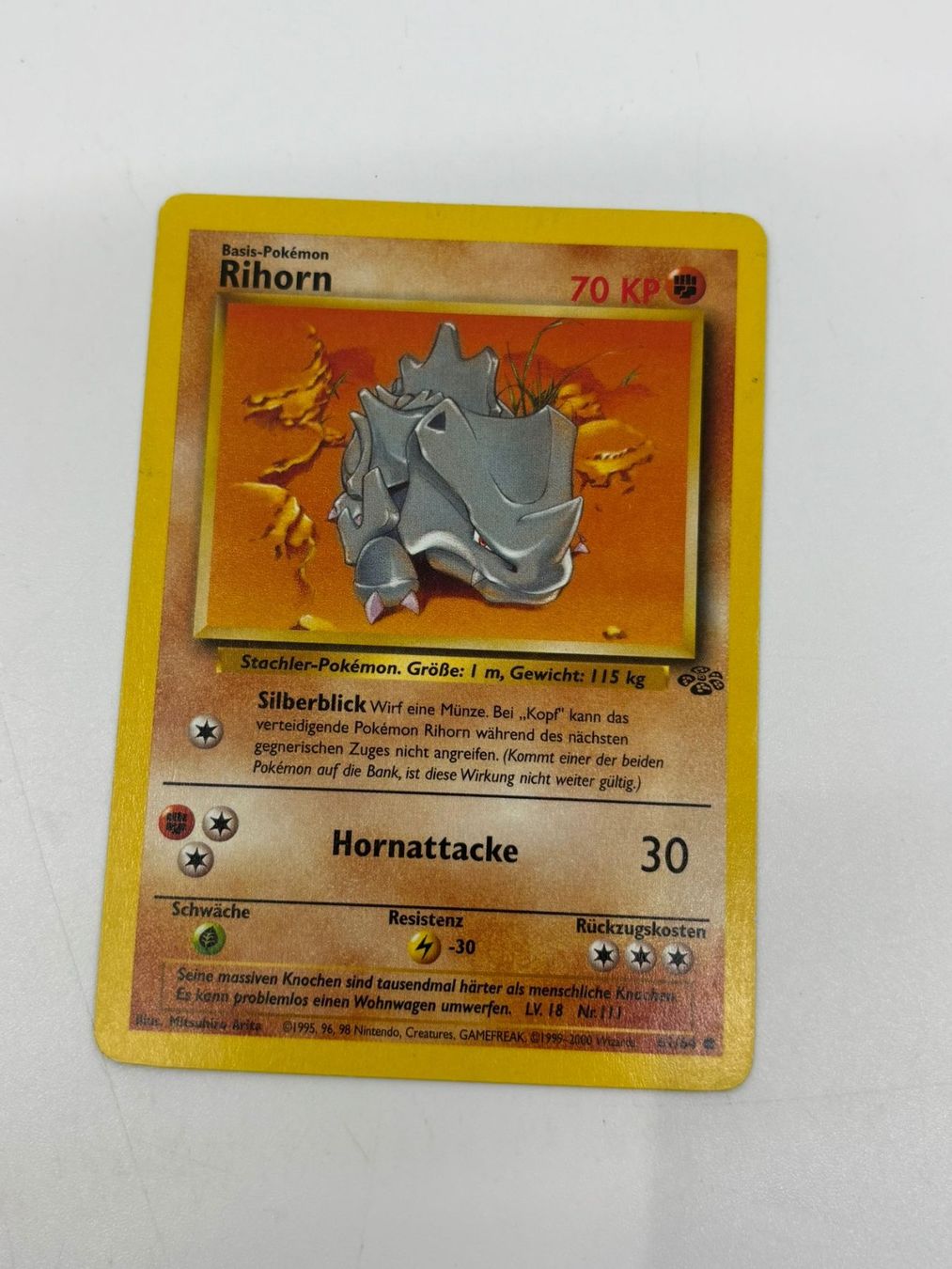 Pokémon Carte collezionabili: Pokemon-Karte Rihorn 61/64 – Usato da Herisau venduto da Seyashop1