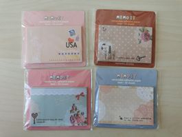 Haftnotizen, 4x 30 Blatt, farbige Muster