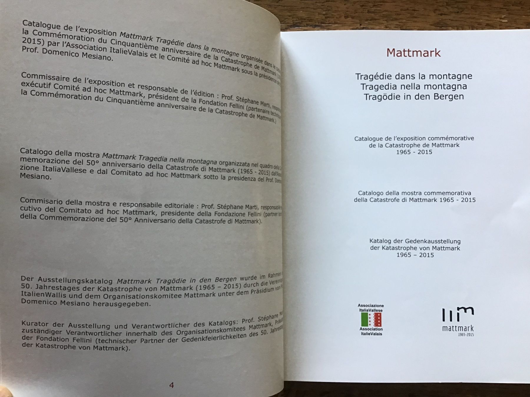 Libri: Mattmark 1965-2015 – Usato da Fully venduto da Ruby97 1