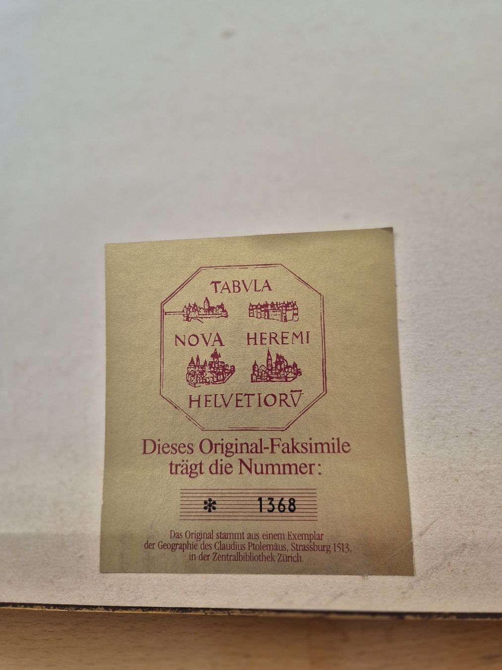 Landkarten & Atlanten: TABVLA NOVA HERMI Schweizer Karte 52×67 – Gebraucht aus Vilters von Fleiflomi 4